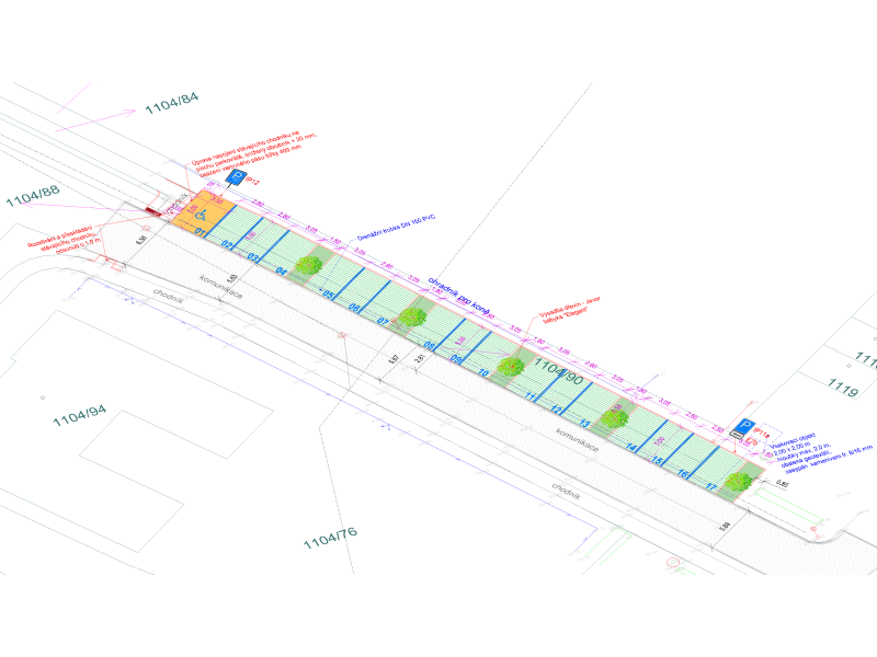 Parkoviště u Bystřického parku, Bystřice